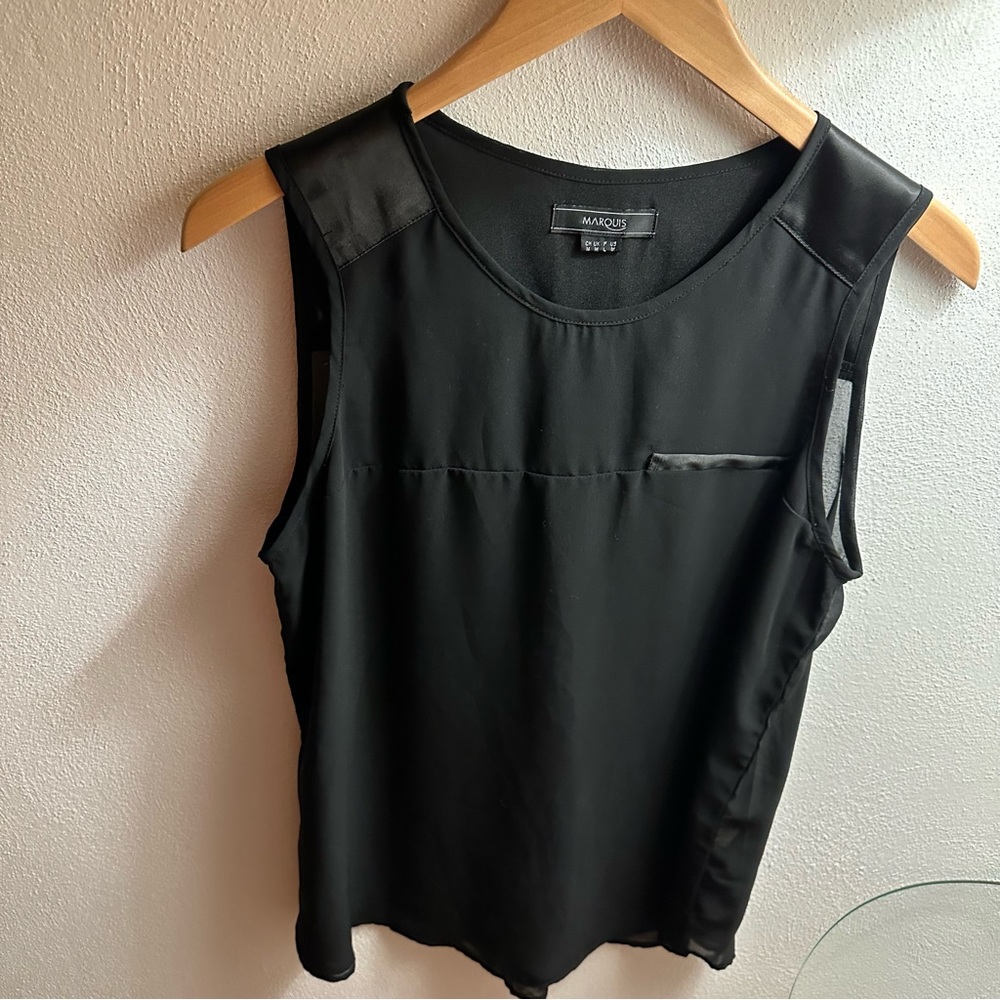 Marquis Sleeveless Blouse Black size M Women